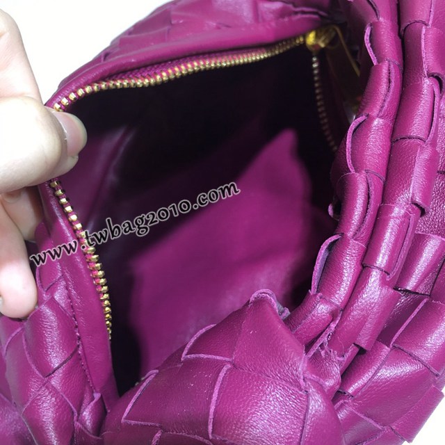 Bottega veneta高端女包 98070小號 寶緹嘉最新編織打結圓形hobo包 BV經典款羊皮手工編織女包  gxz1290